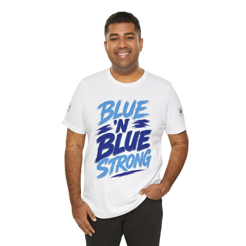 BE DIVINE™ Blue 'N Blue Strong Tee – Let's Gooo Baby Blue 'N Blue Edition