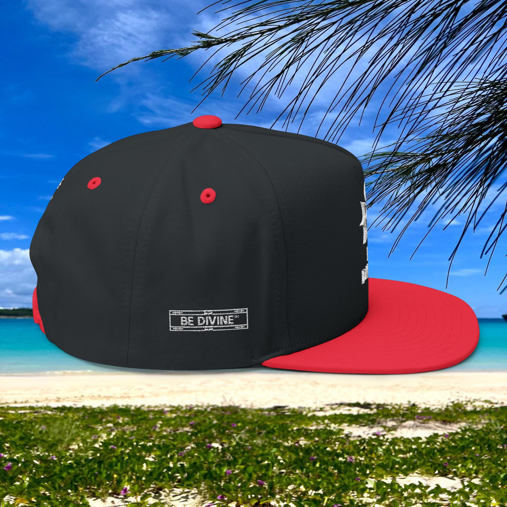 BE DIVINE™ Flat Bill Cap – Embroidered Signature
