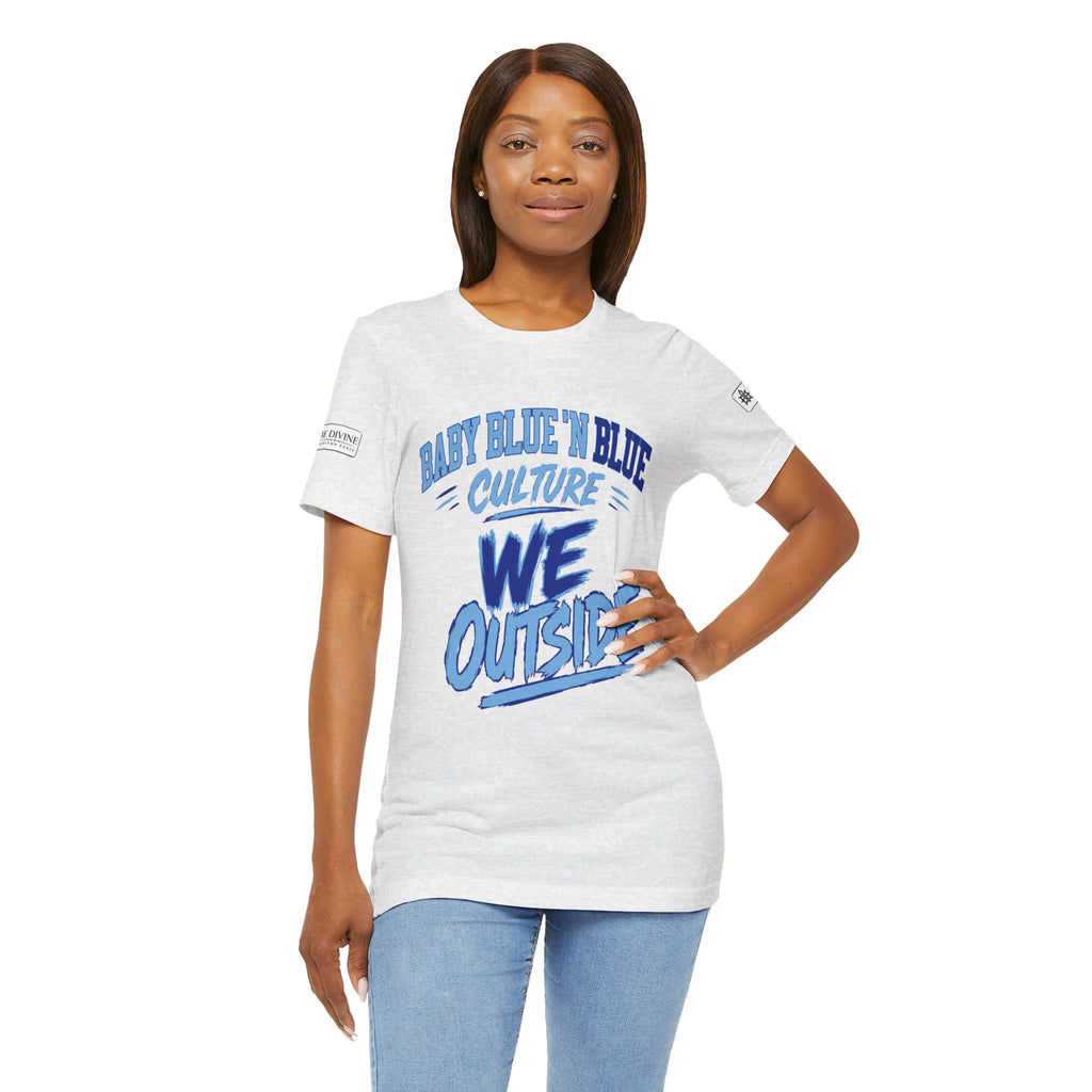 BE DIVINE™ Baby Blue 'N Blue Culture – We Outside Tee