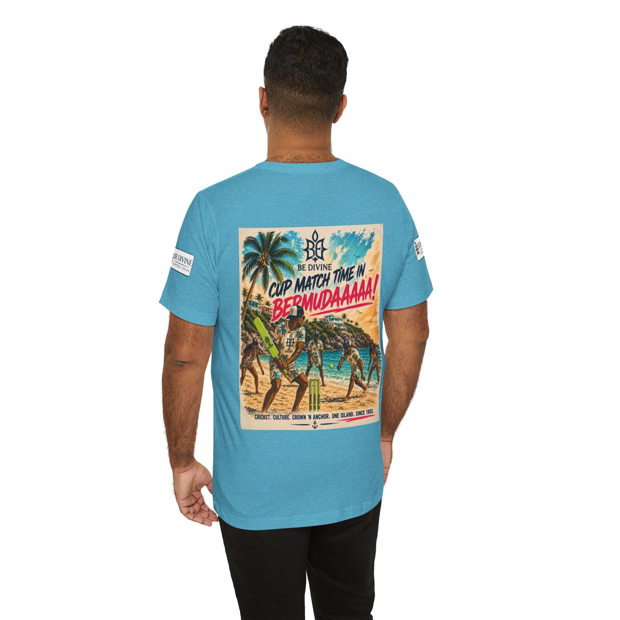 BE DIVINE™ Just Vibes Tee – Bermuda Cup Match Edition