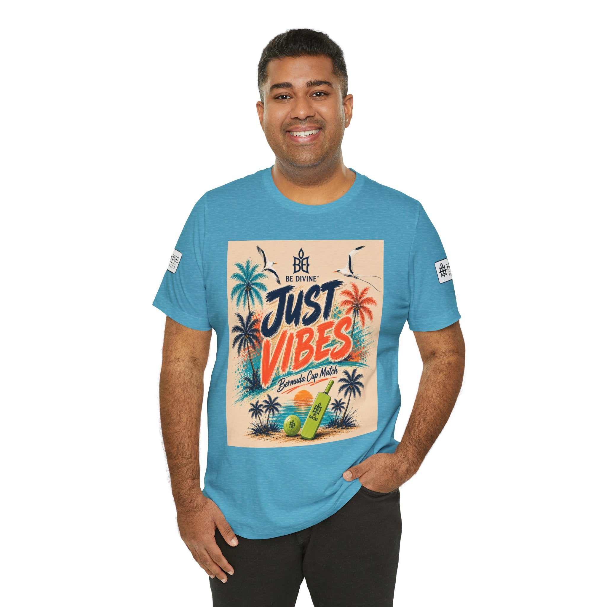 BE DIVINE™ Just Vibes Tee – Bermuda Cup Match Edition
