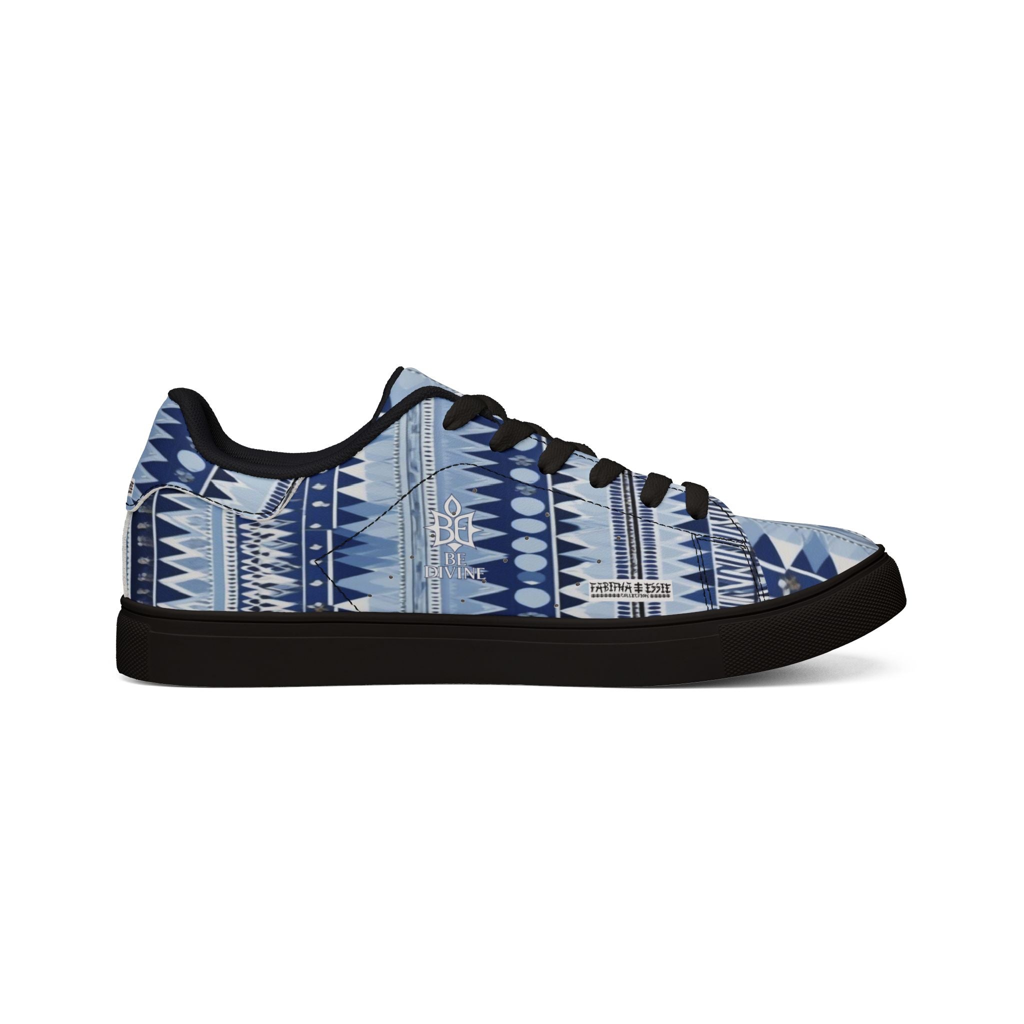 BE DIVINE™ St. George’s Rhythm Line - Men’s Low-Top Leather Sneakers by Tabitha Essie