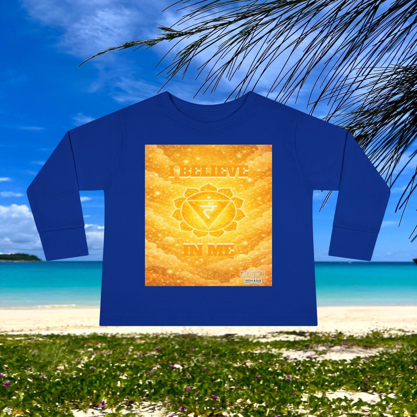 BE DIVINE™ Solar Plexus Toddler Long Sleeve Tee | Confidence & Empowerment Chakra Shirt