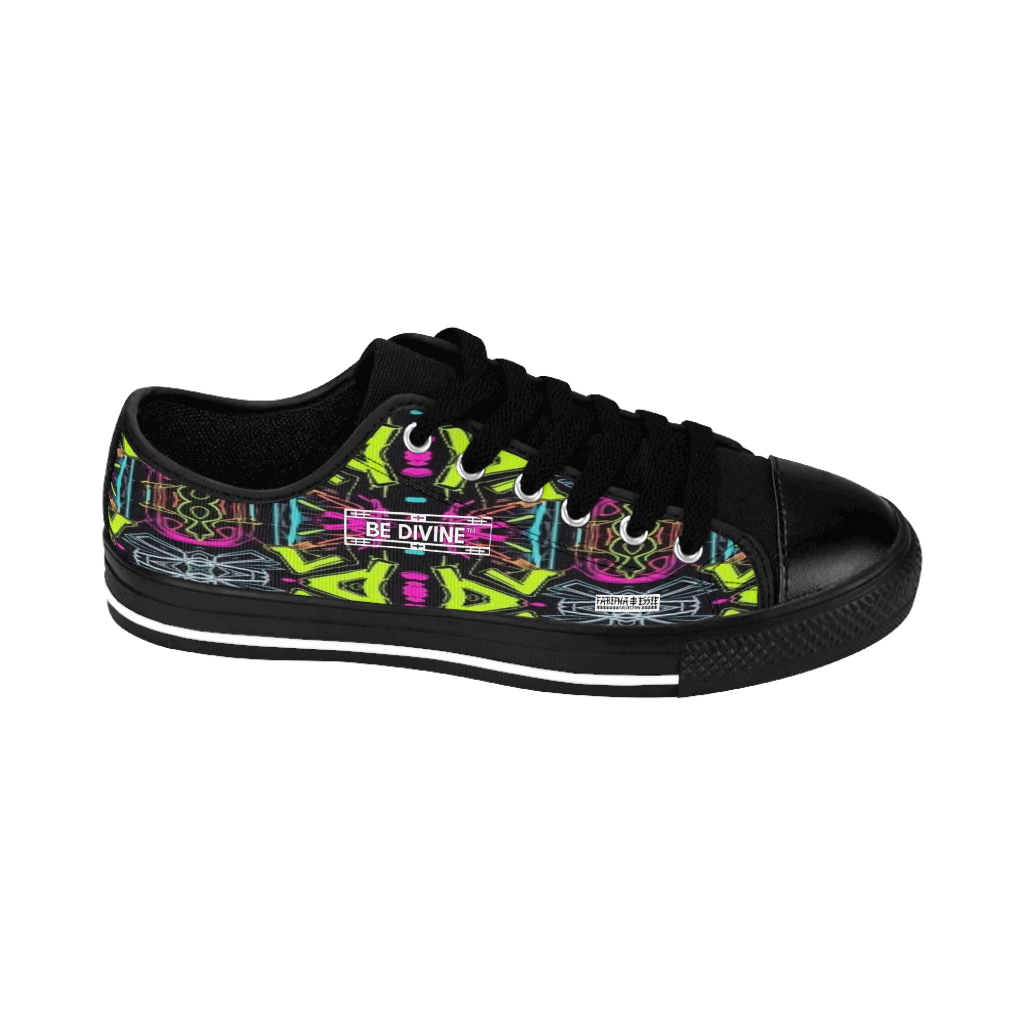 Neon Frequency Low-Top Sneakers - BE Divine™ Designed by Tabitha Essie | Limited Edition Exclusive