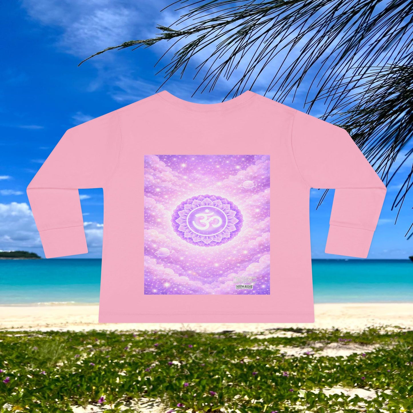 BE DIVINE™ Crown Chakra Toddler Long Sleeve Tee | Worthiness & Inner Peace Shirt