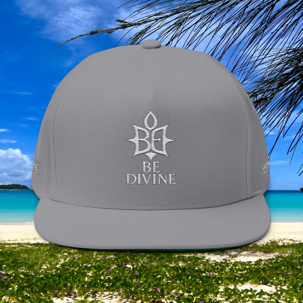 BE DIVINE™ Flat Bill Cap – Embroidered Signature