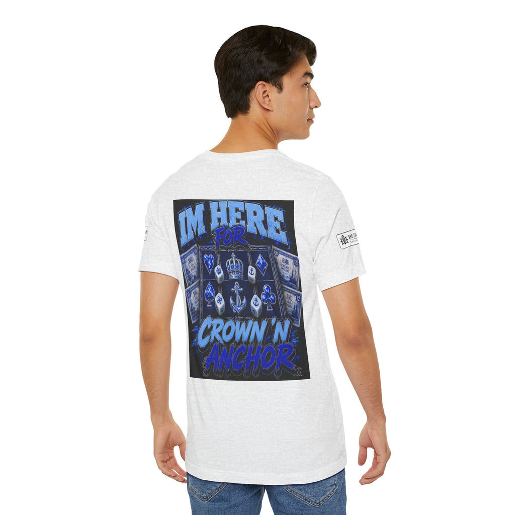 BE DIVINE™ Blue 'N Blue Heritage – I'm Here For Crown & Anchor Tee