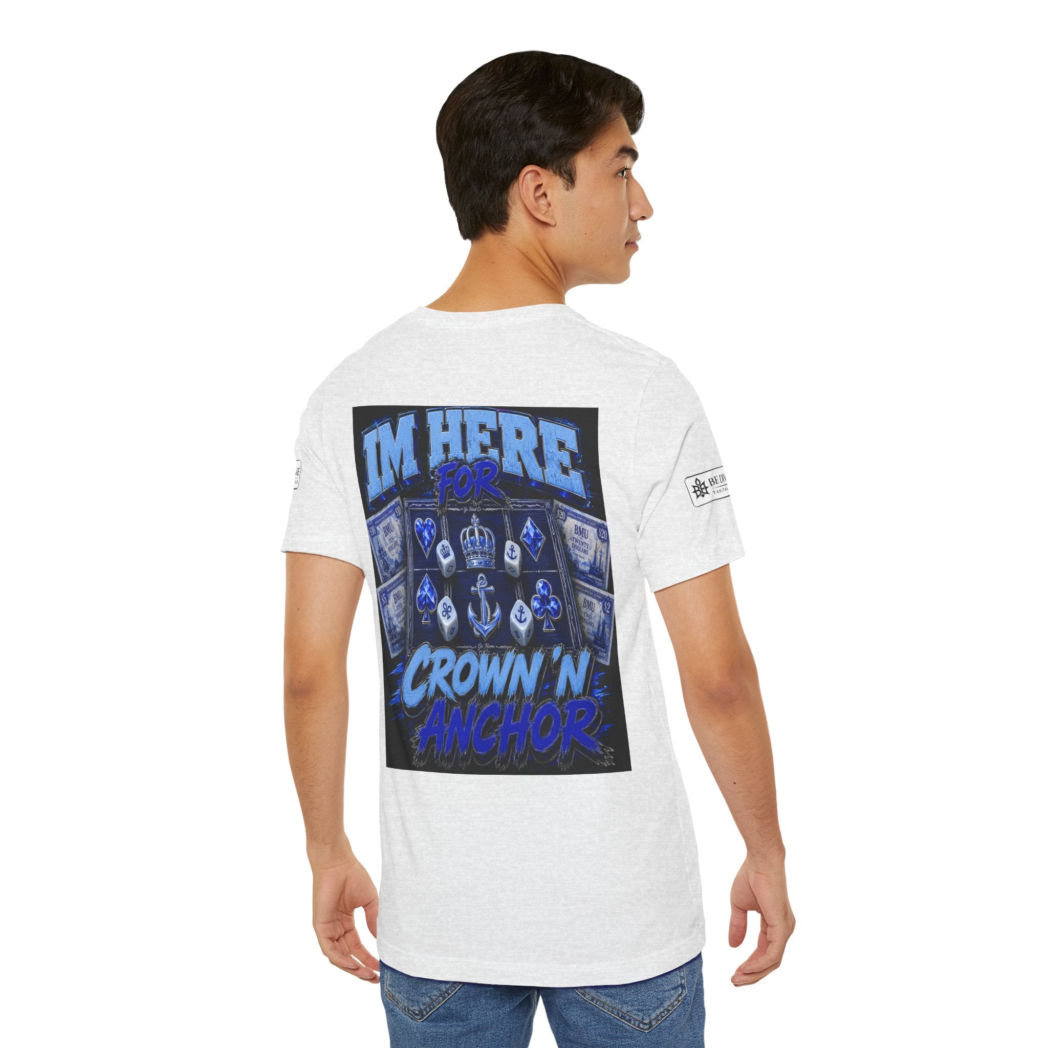 BE DIVINE™ Blue 'N Blue Heritage – I'm Here For Crown & Anchor Tee