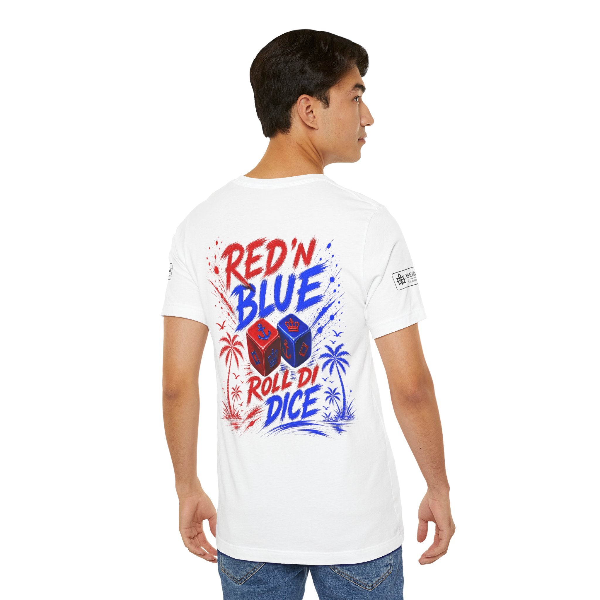 BE DIVINE™ Red ’N Blue Crown ’N Anchor Tee