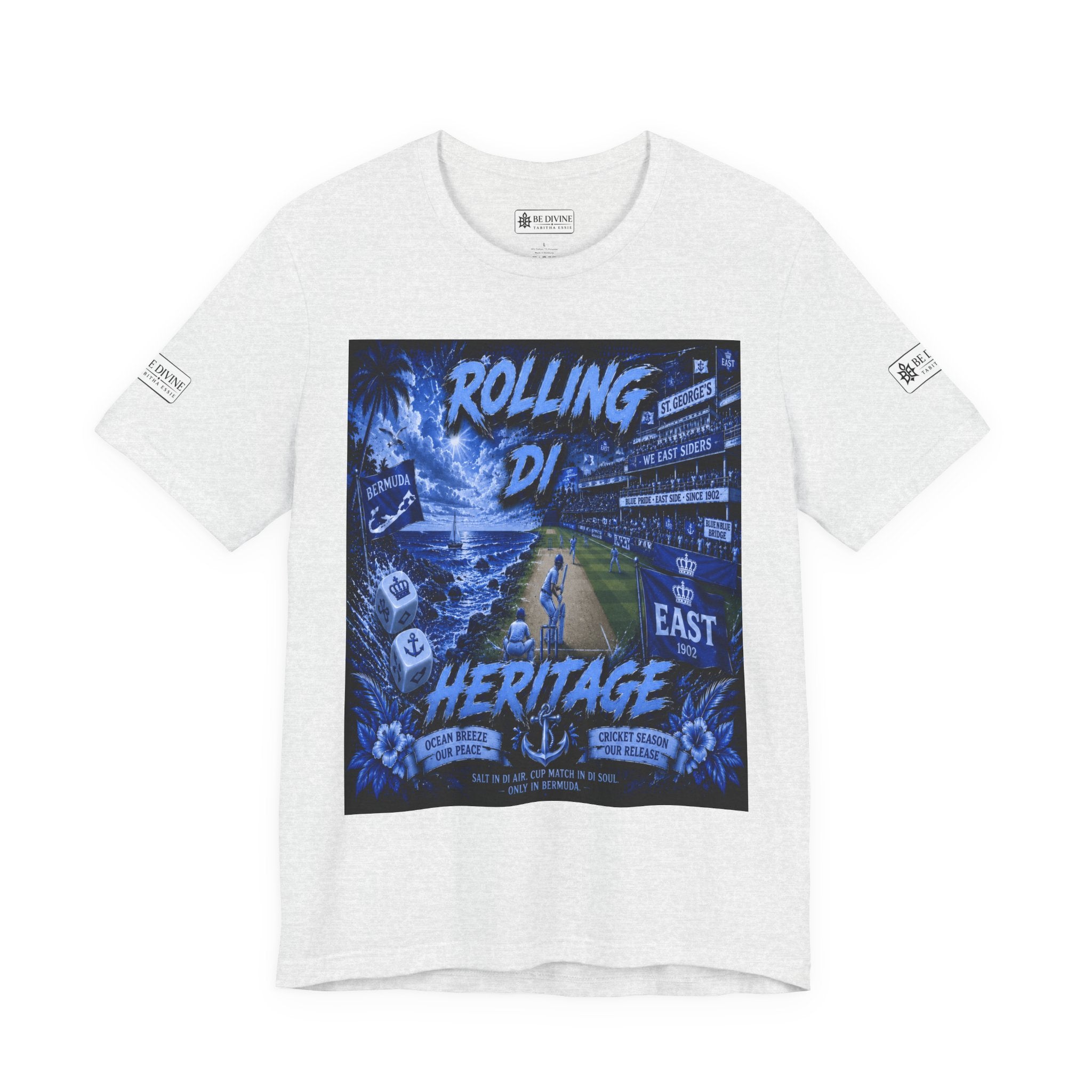 BE DIVINE™ Rolling Di Heritage – All I See Is Blue Vibes Heritage Tee