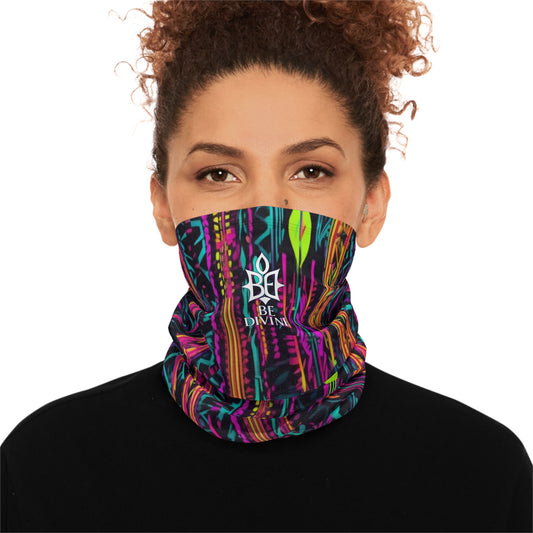 BE DIVINE™ Winter Neck Gaiter with Drawstring - Abstract Streetwear Face Cover