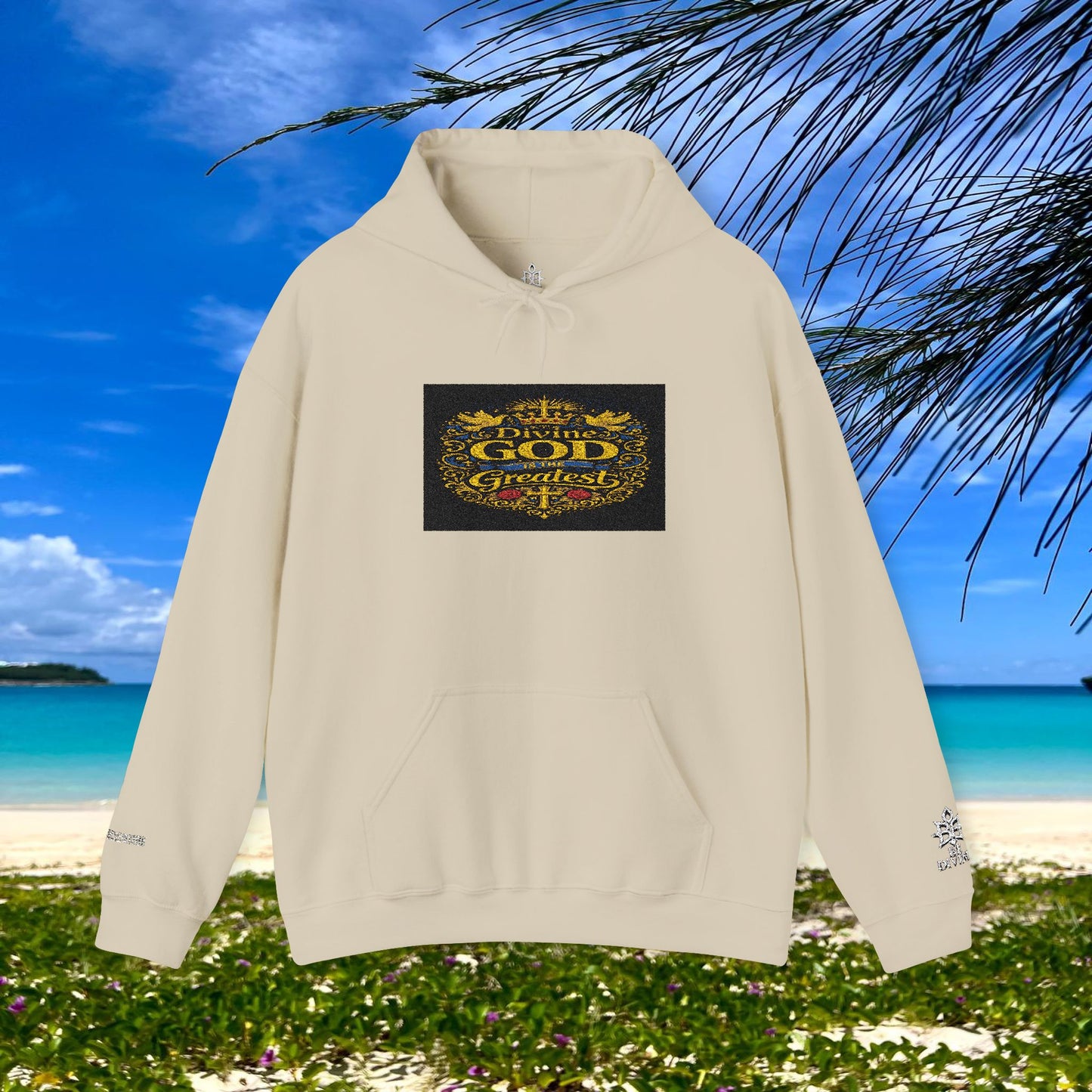 BE DIVINE™ “Divine God Is the Greatest” Embroidered Unisex Hoodie