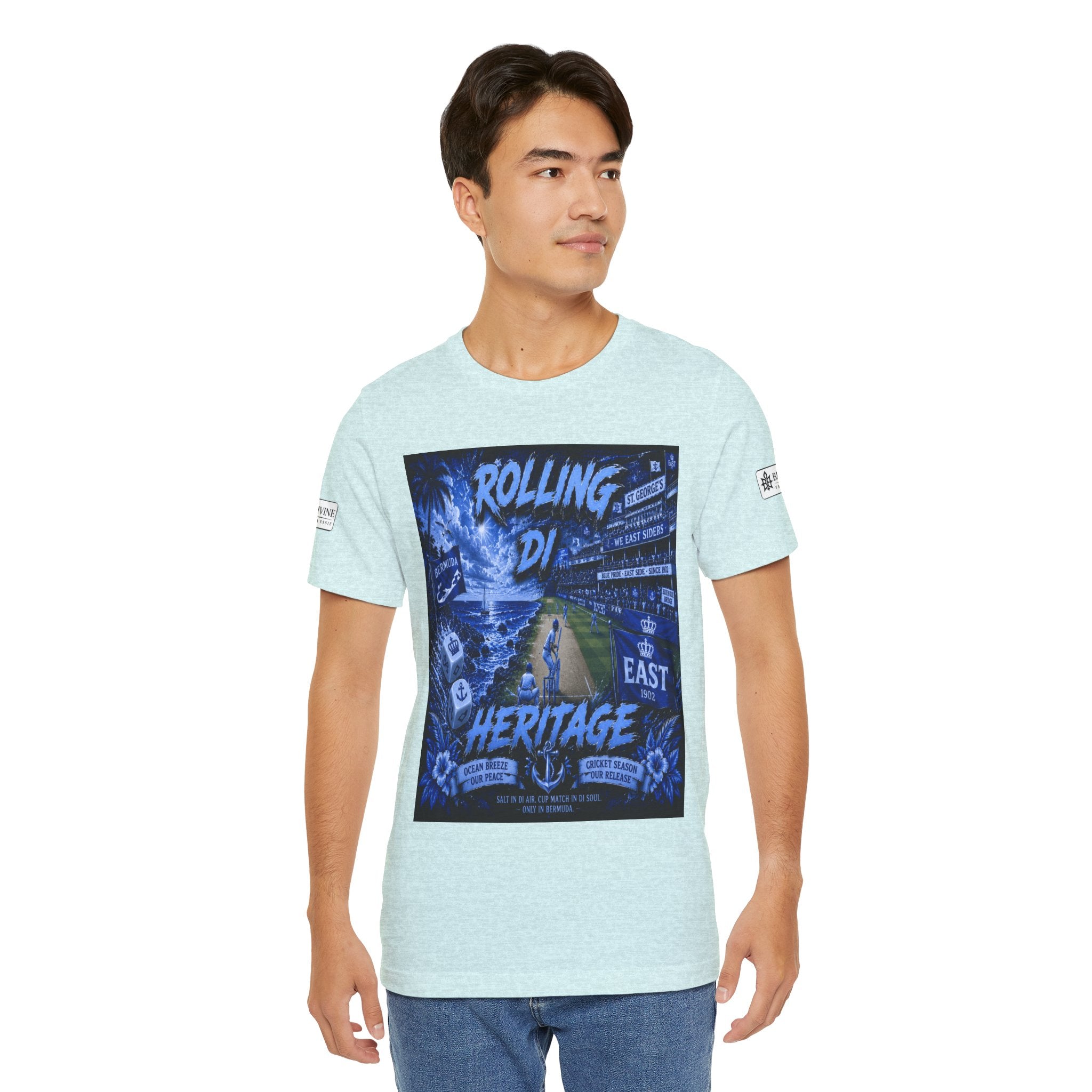 BE DIVINE™ Rolling Di Heritage – All I See Is Blue Vibes Heritage Tee