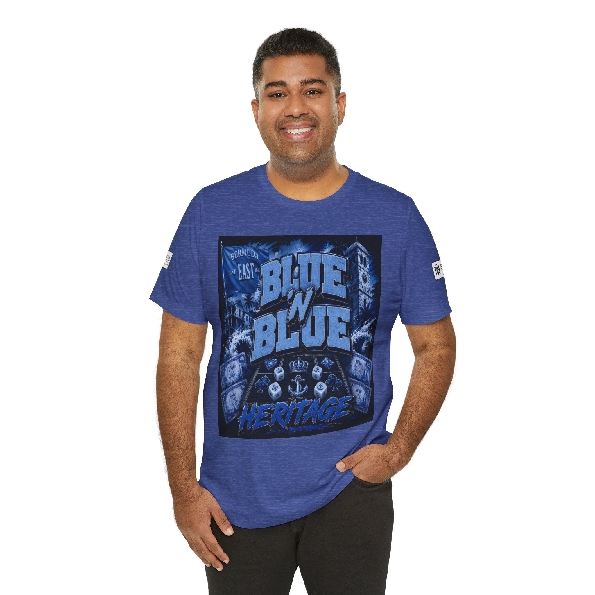 BE DIVINE™ Blue 'N Blue Heritage – I'm Here For Crown & Anchor Tee