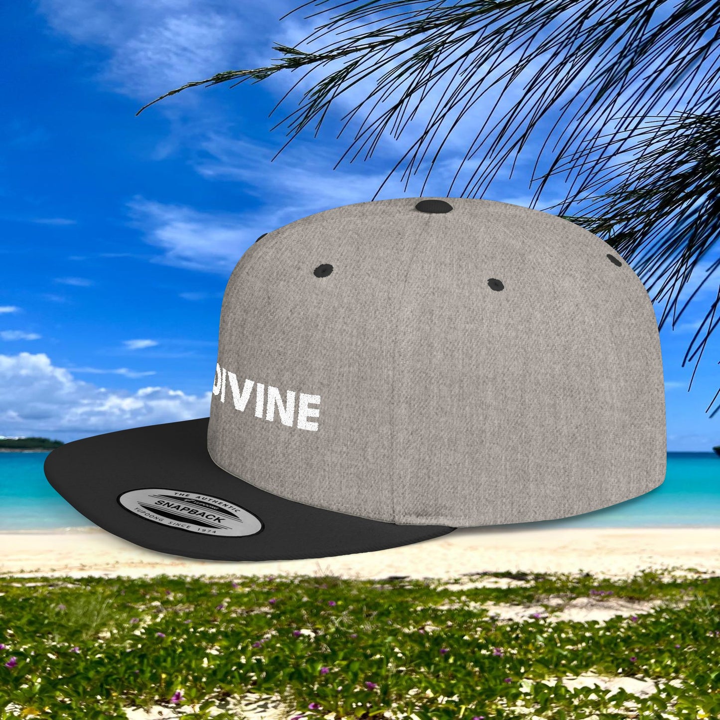 BE DIVINE™ Premium Snapback – White Text Edition