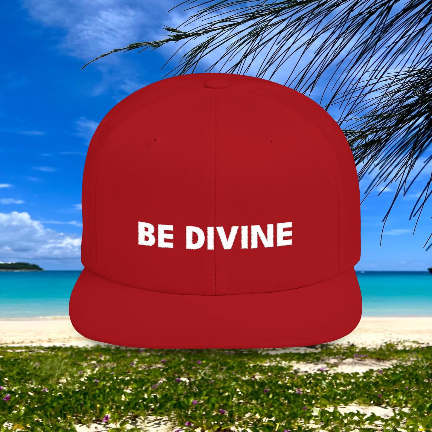 BE DIVINE™ Premium Snapback – White Text Edition