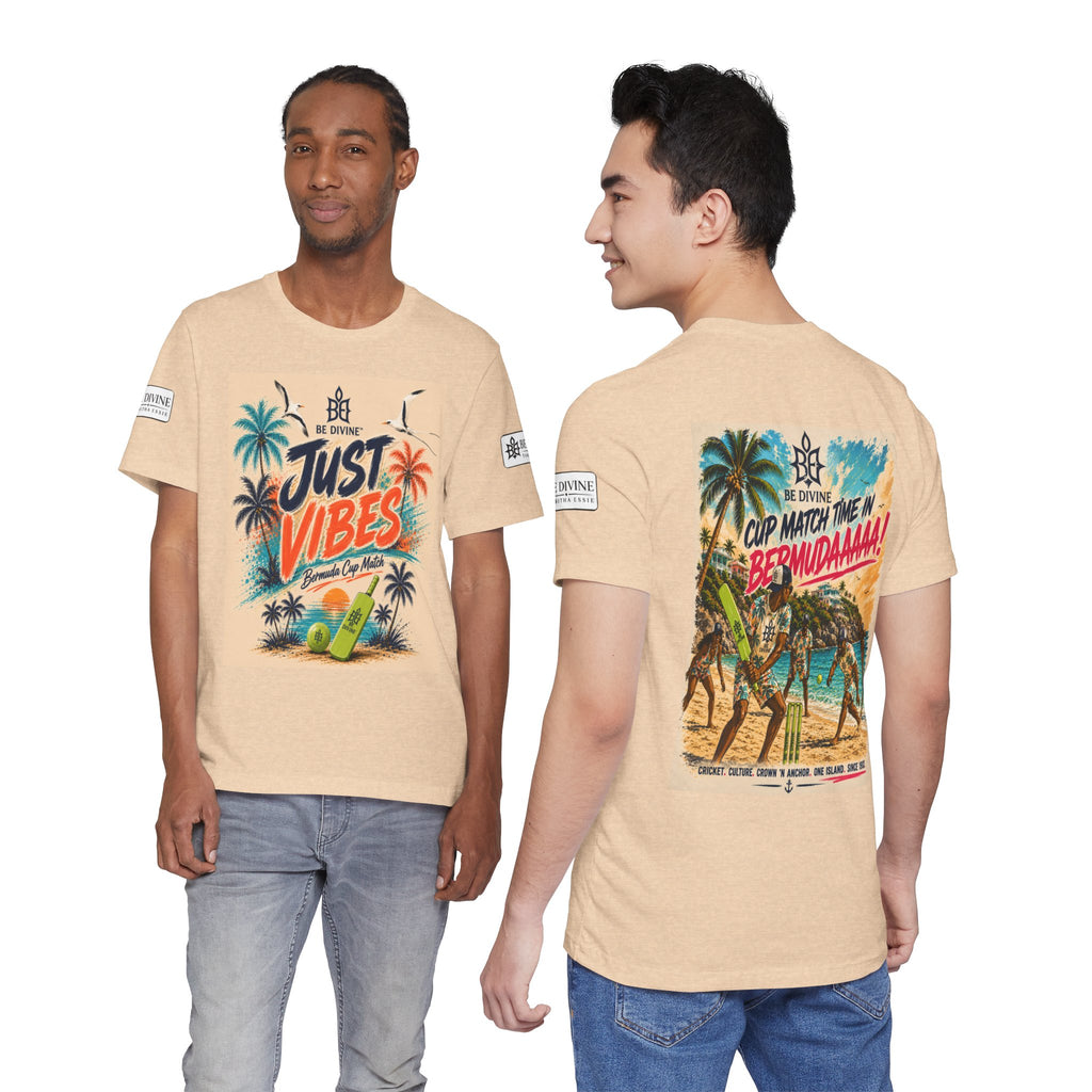 BE DIVINE™ Just Vibes Tee – Bermuda Cup Match Edition