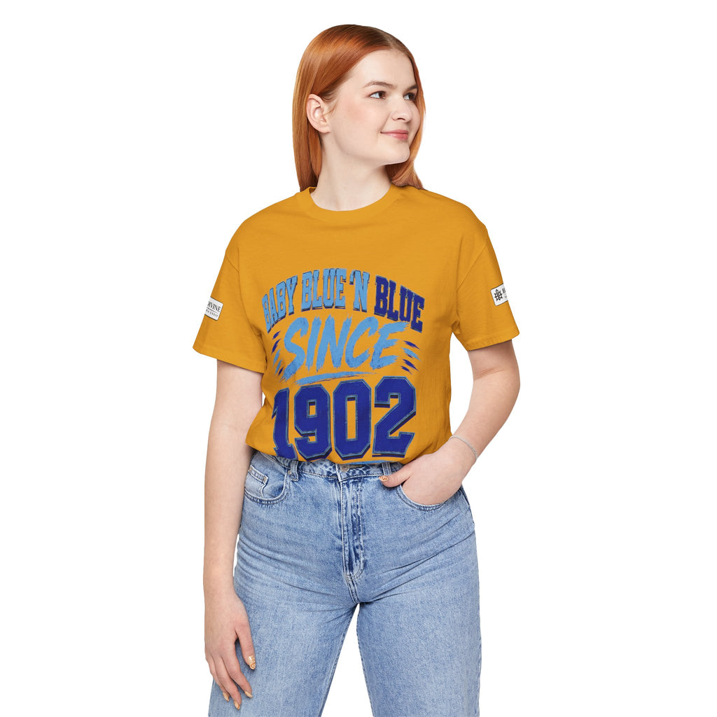 BE DIVINE™ Baby Blue 'N Blue Since 1902 Royalty Tee