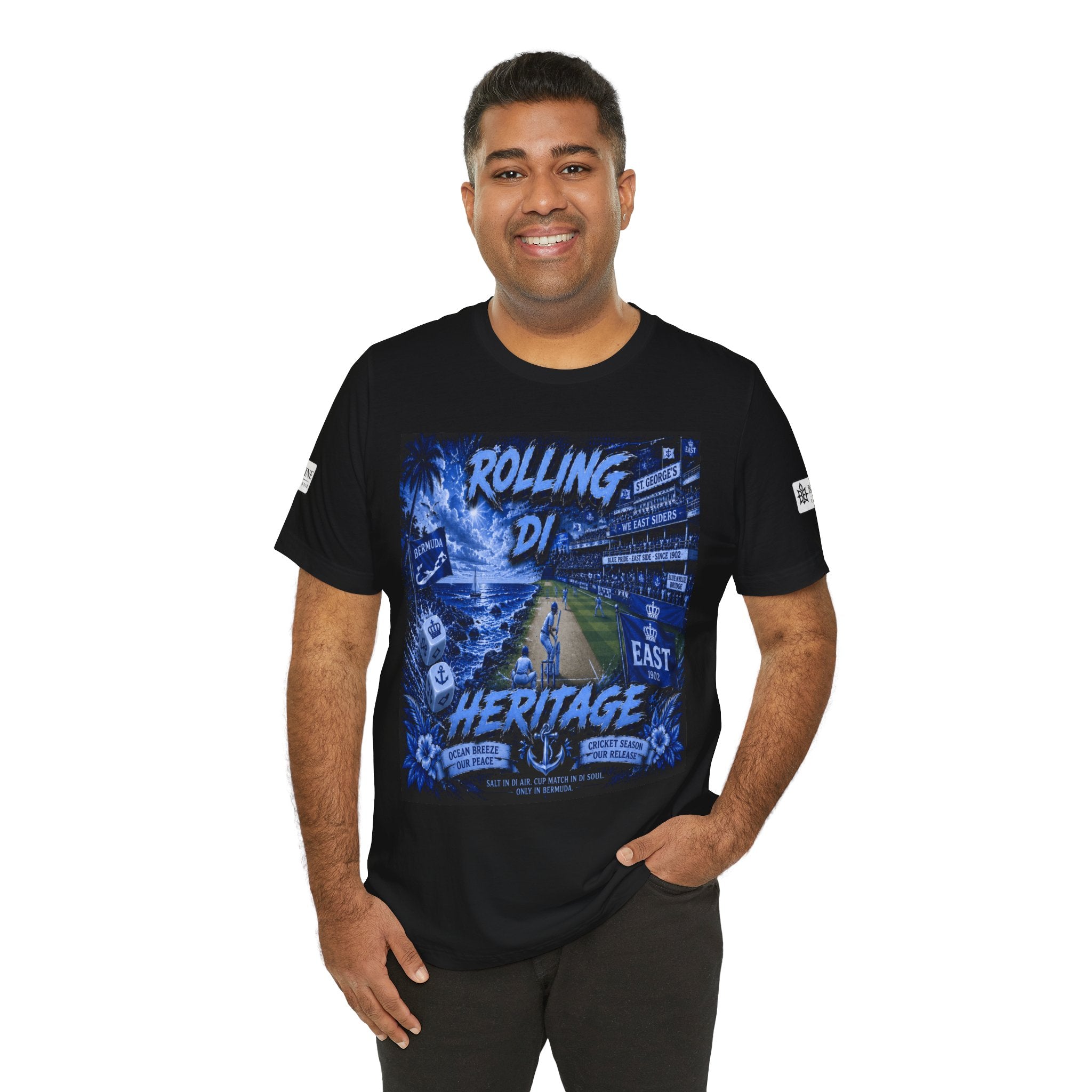BE DIVINE™ Rolling Di Heritage – All I See Is Blue Vibes Heritage Tee