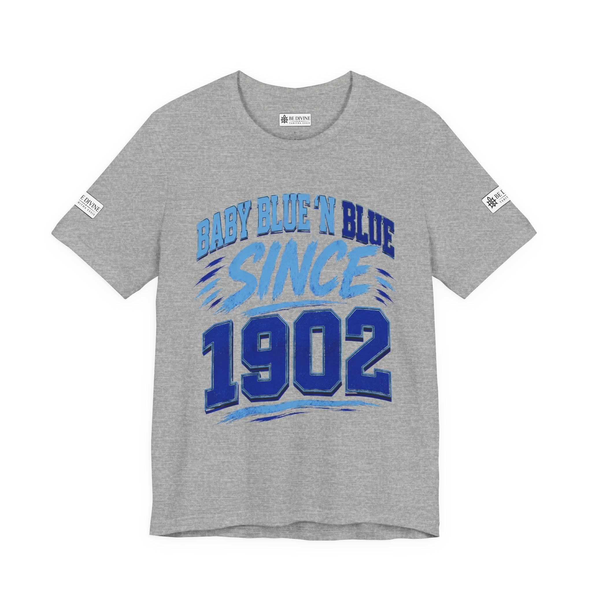 BE DIVINE™ Baby Blue 'N Blue Since 1902 Royalty Tee