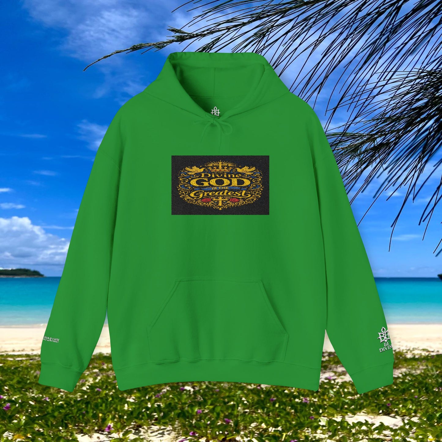 BE DIVINE™ “Divine God Is the Greatest” Embroidered Unisex Hoodie