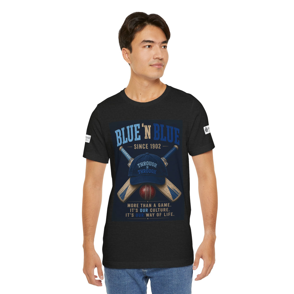 BE DIVINE™ Blue 'N Blue Since 1902 – Through 'N Through Heritage Tee