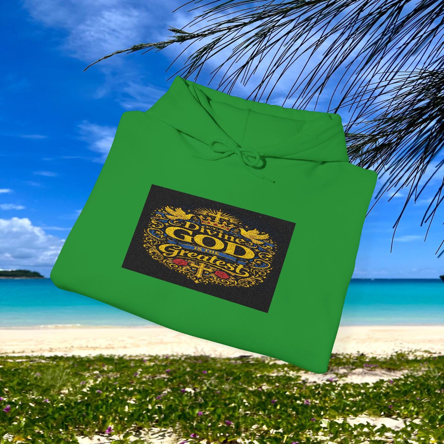 BE DIVINE™ “Divine God Is the Greatest” Embroidered Unisex Hoodie