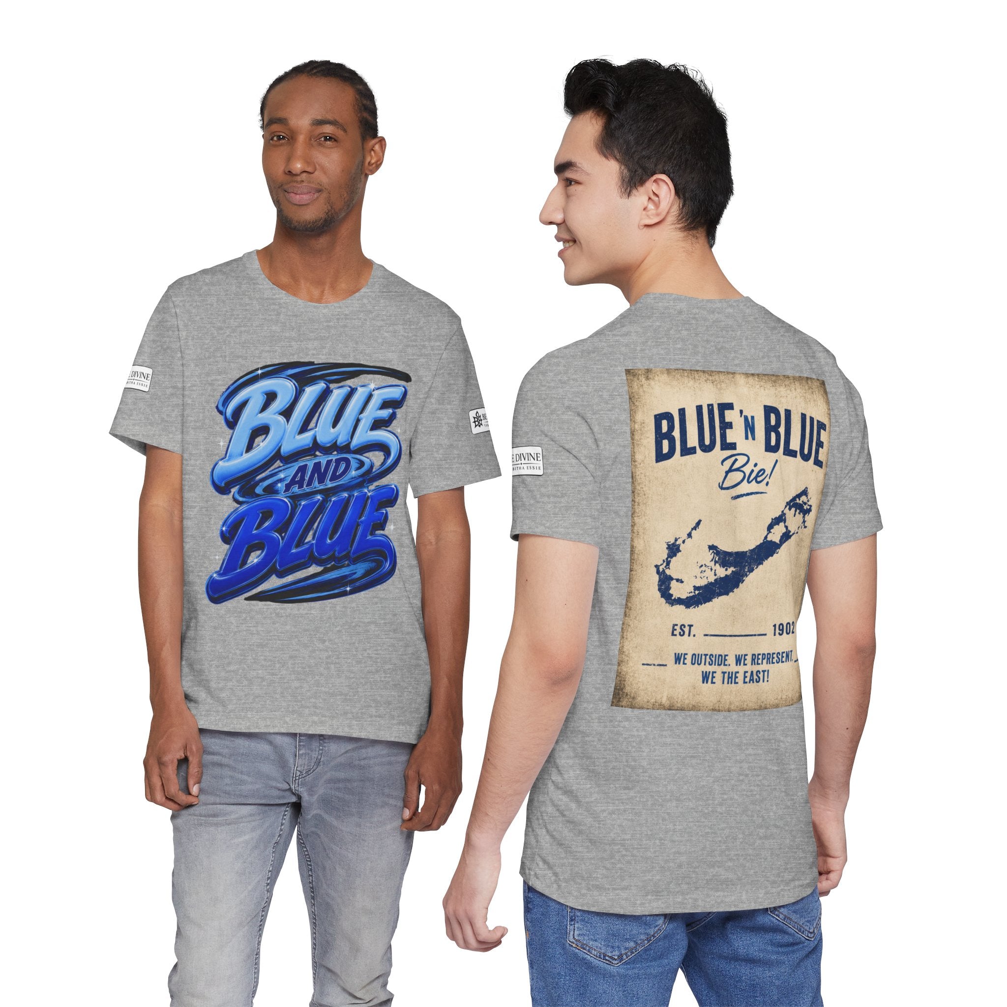 BE DIVINE™ Blue and Blue Bie! – East Side Heritage Collector Tee