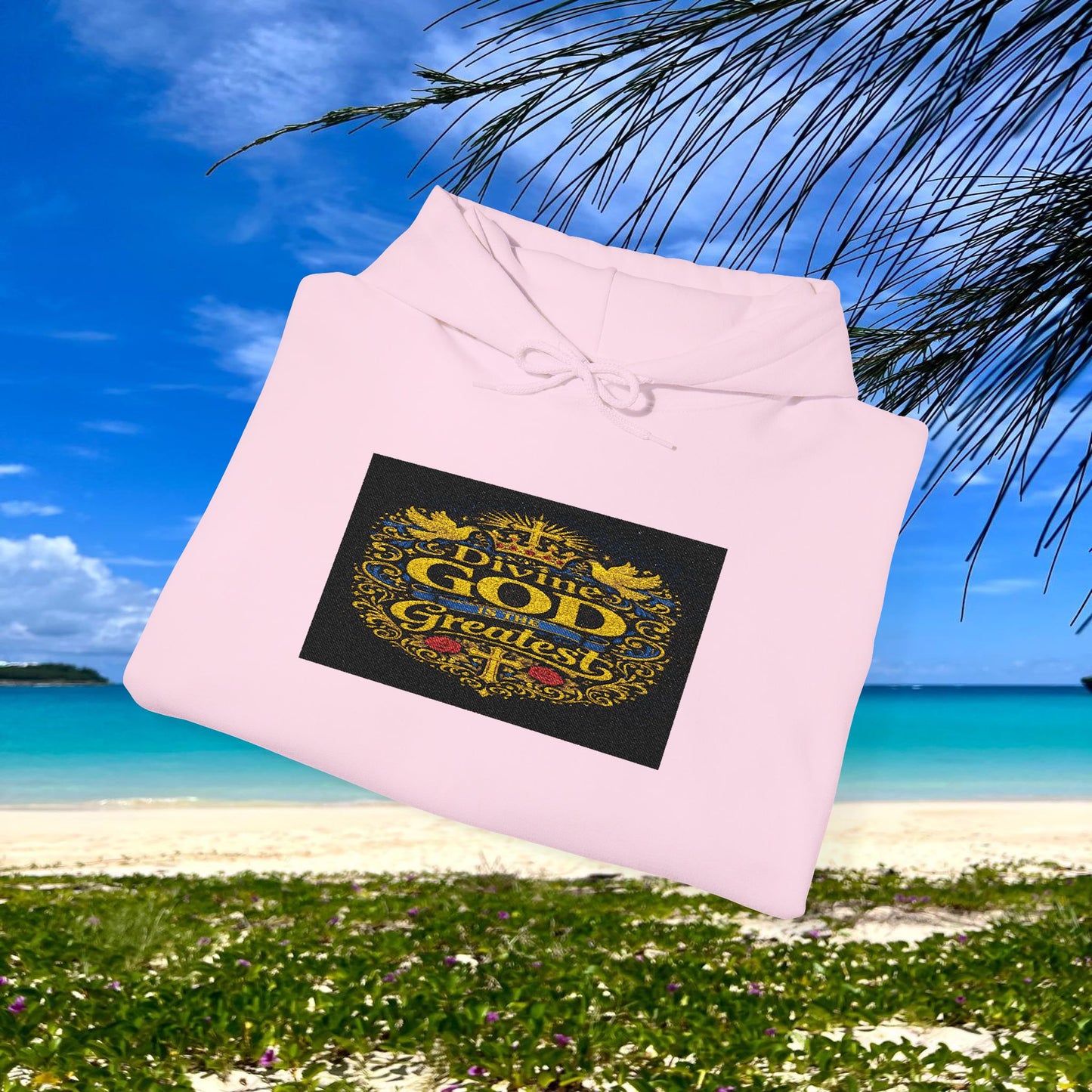 BE DIVINE™ “Divine God Is the Greatest” Embroidered Unisex Hoodie