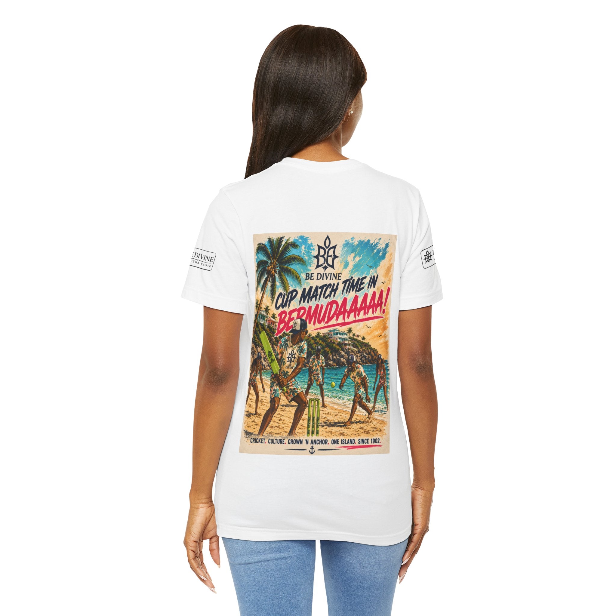 BE DIVINE™ Just Vibes Tee – Bermuda Cup Match Edition