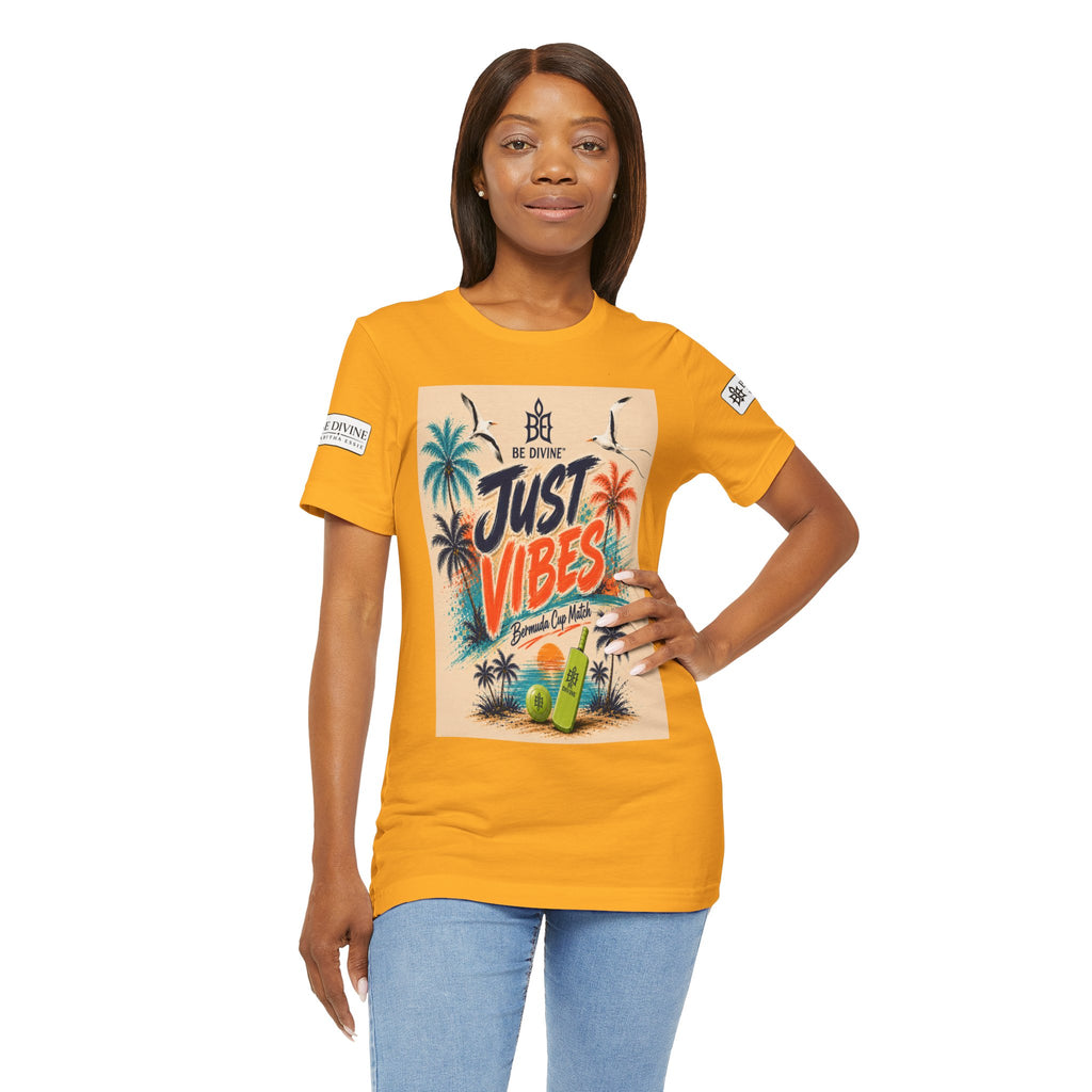 BE DIVINE™ Just Vibes Tee – Bermuda Cup Match Edition