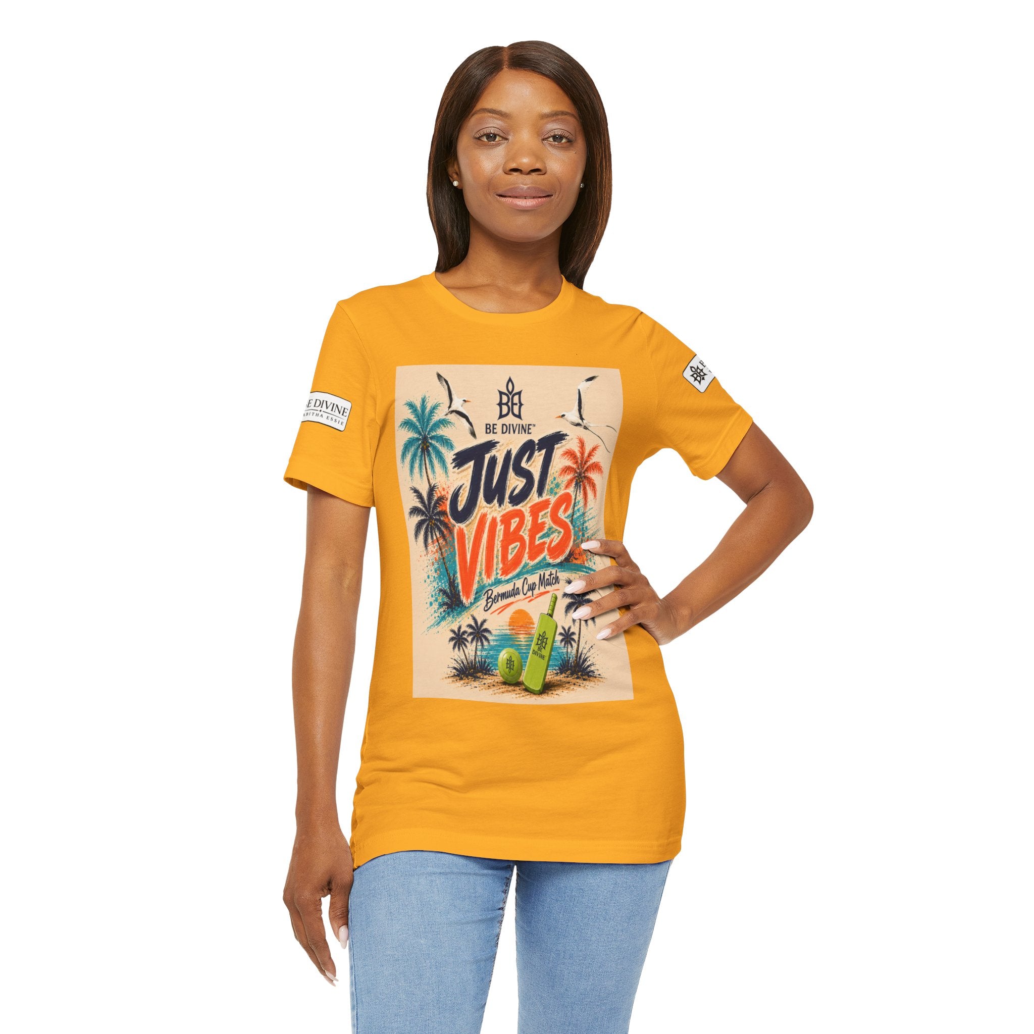 BE DIVINE™ Just Vibes Tee – Bermuda Cup Match Edition