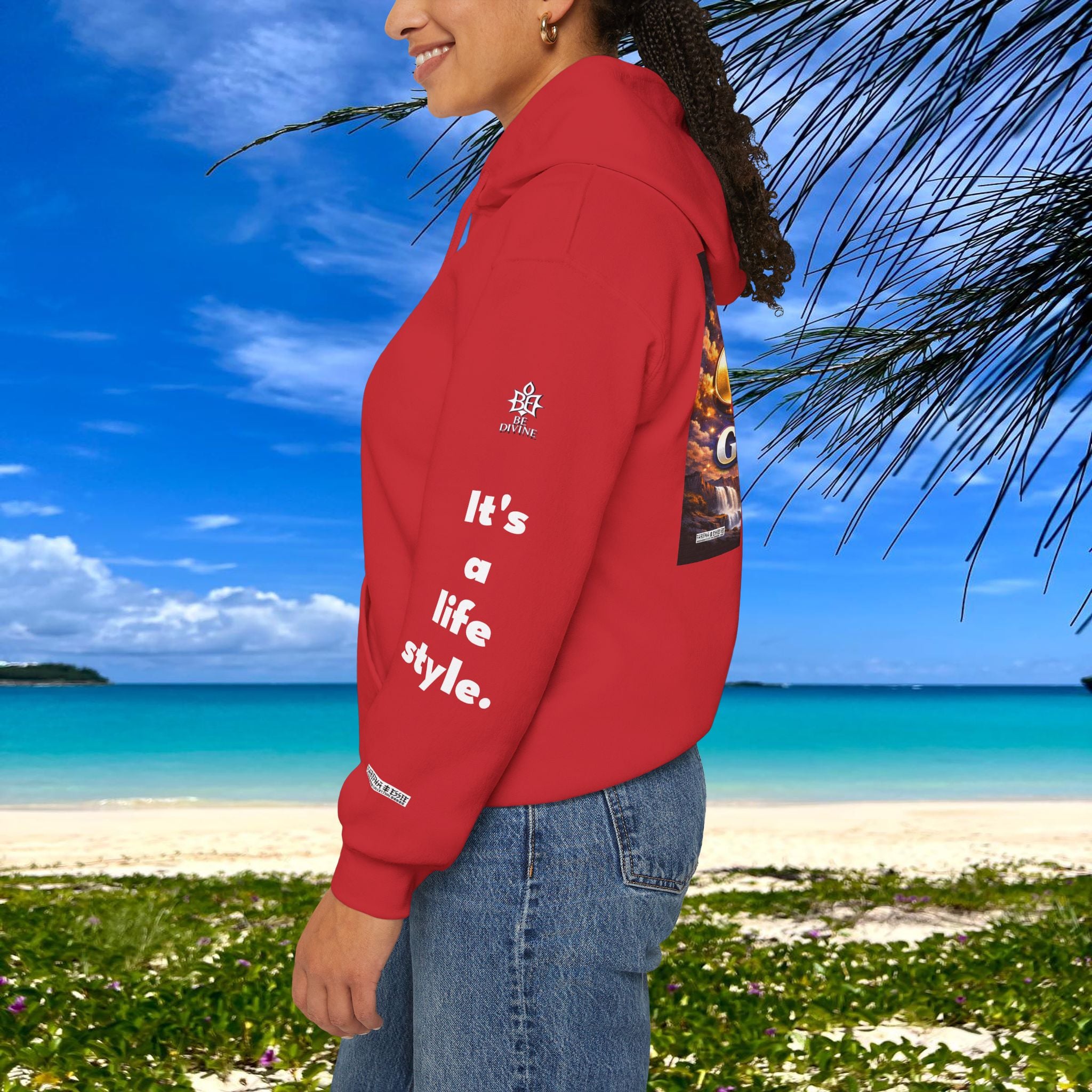 BE DIVINE™ Unisex Heavy Blend Hoodie – Divine God Is the Greatest Faith Statement Sweatshirt