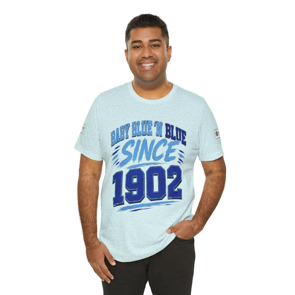 BE DIVINE™ Baby Blue 'N Blue Since 1902 Royalty Tee