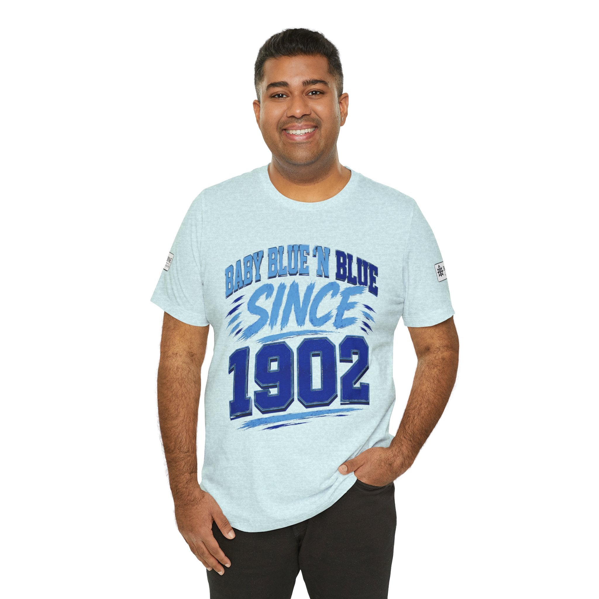 BE DIVINE™ Baby Blue 'N Blue Since 1902 Royalty Tee