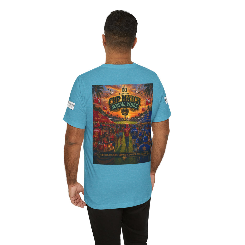 BE DIVINE™ Cup Match Social Vibes Tee – Crown 'N Anchor Edition
