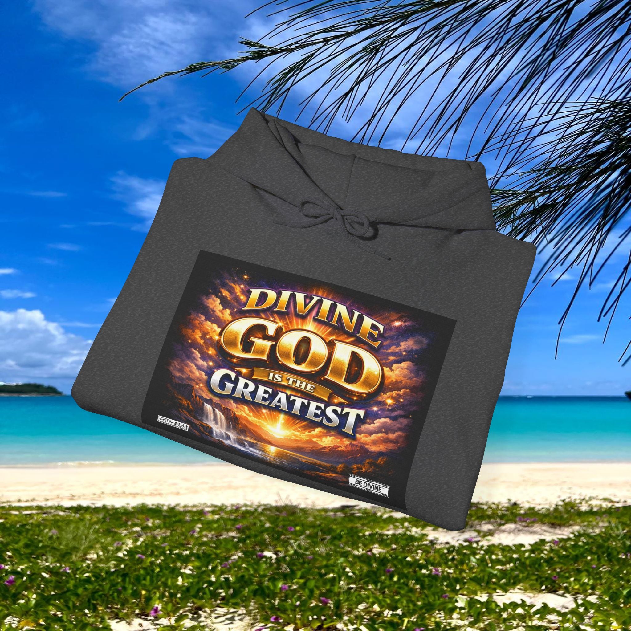 BE DIVINE™ Unisex Heavy Blend Hoodie – Divine God Is the Greatest Faith Statement Sweatshirt