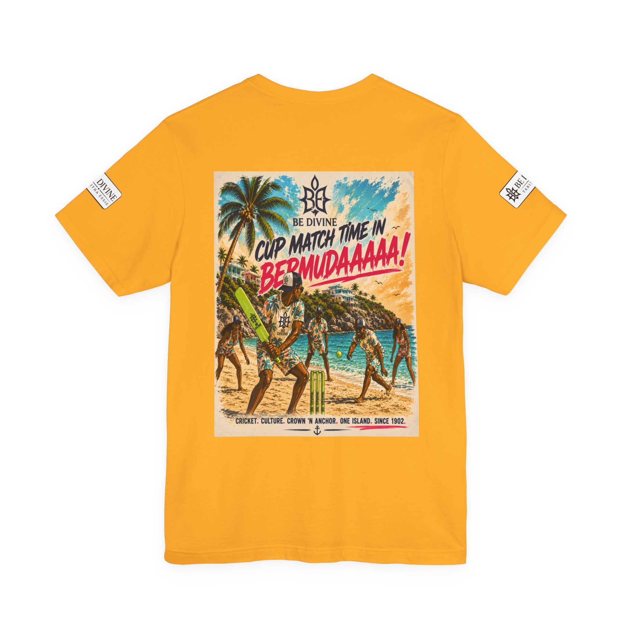 BE DIVINE™ Just Vibes Tee – Bermuda Cup Match Edition