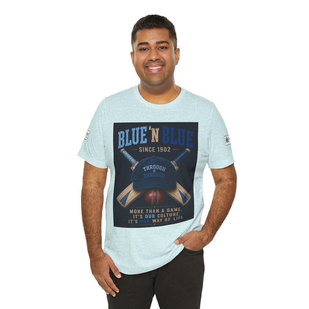 BE DIVINE™ Blue 'N Blue Since 1902 – Through 'N Through Heritage Tee