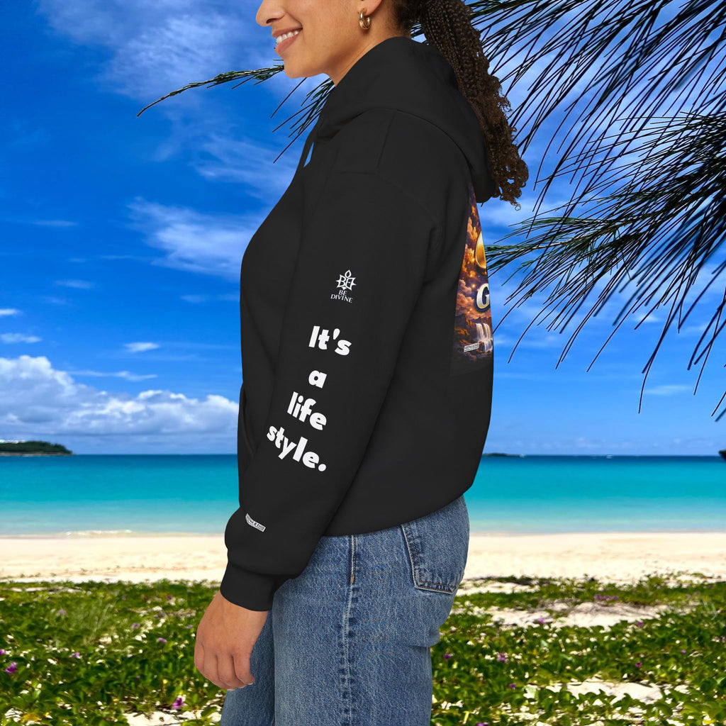 BE DIVINE™ Unisex Heavy Blend Hoodie – Divine God Is the Greatest Faith Statement Sweatshirt