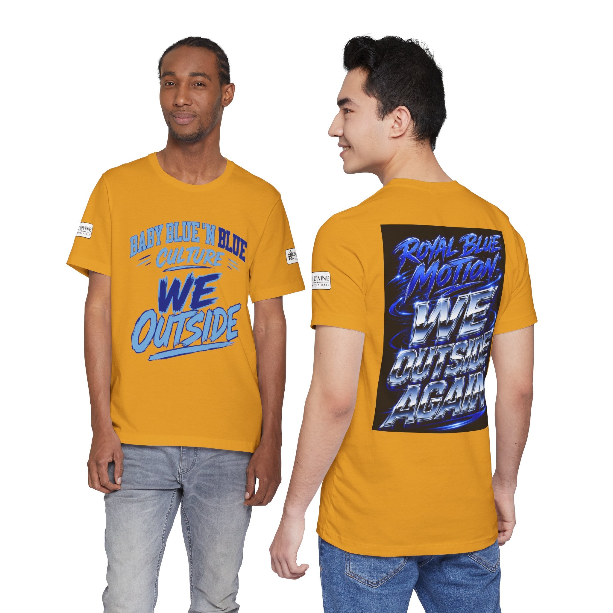 BE DIVINE™ Baby Blue 'N Blue Culture – We Outside Tee