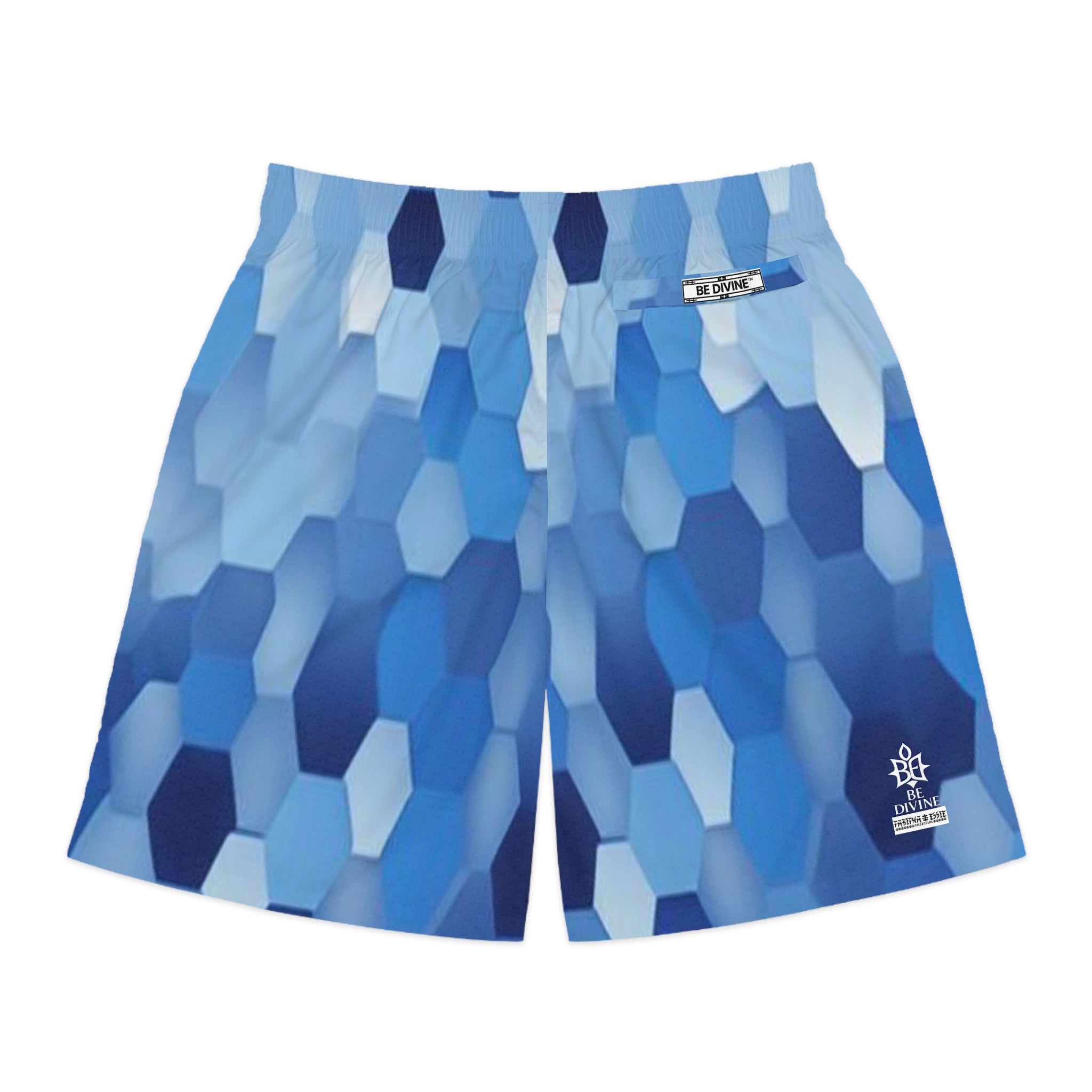 BE DIVINE™ St. George’s Crystal Armor - Men’s Jogger Shorts by Tabitha Essie