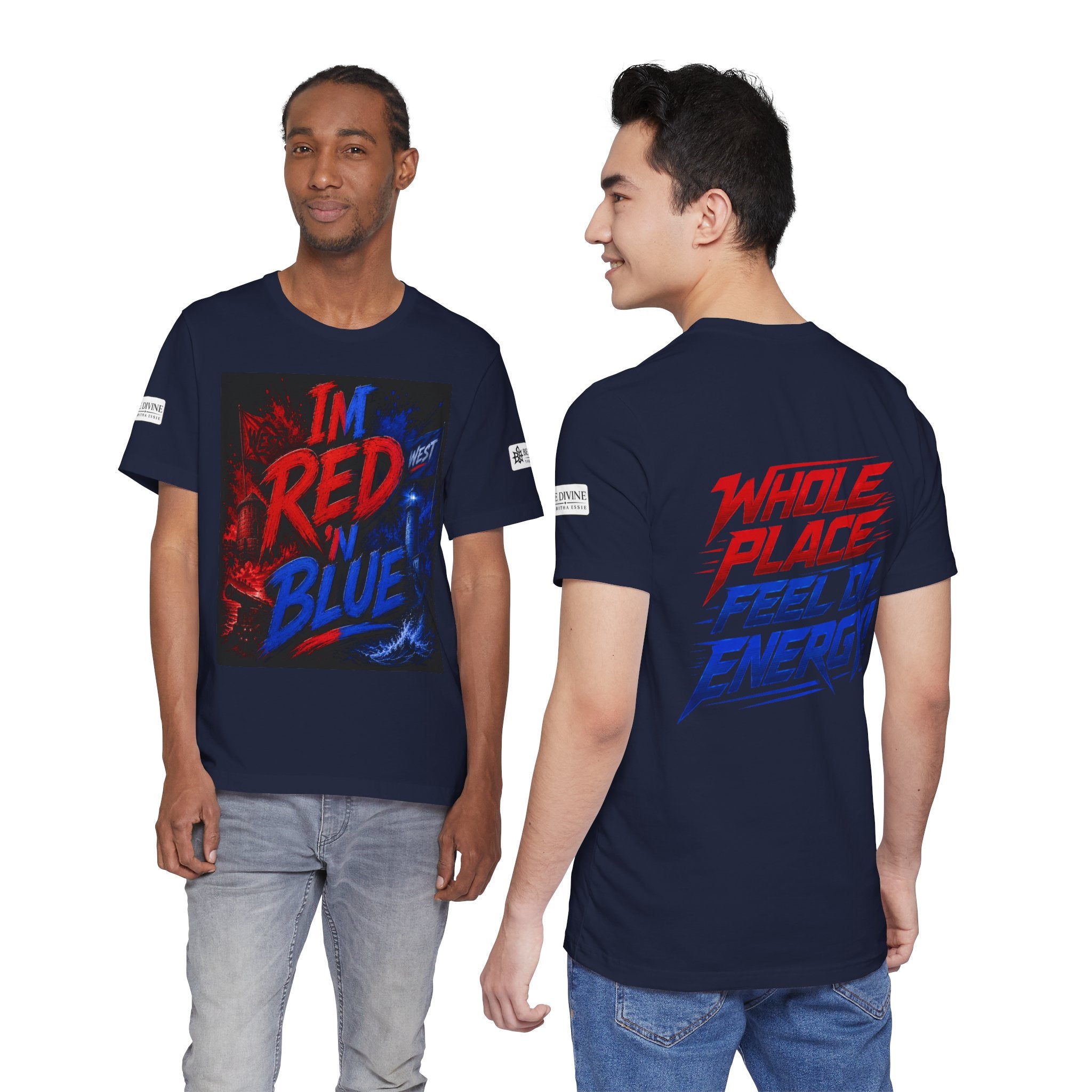 BE DIVINE™ I’m Red ’N Blue Energy Tee