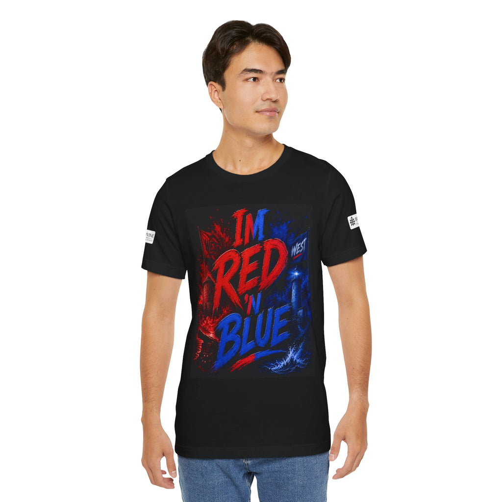 BE DIVINE™ I’m Red ’N Blue Energy Tee