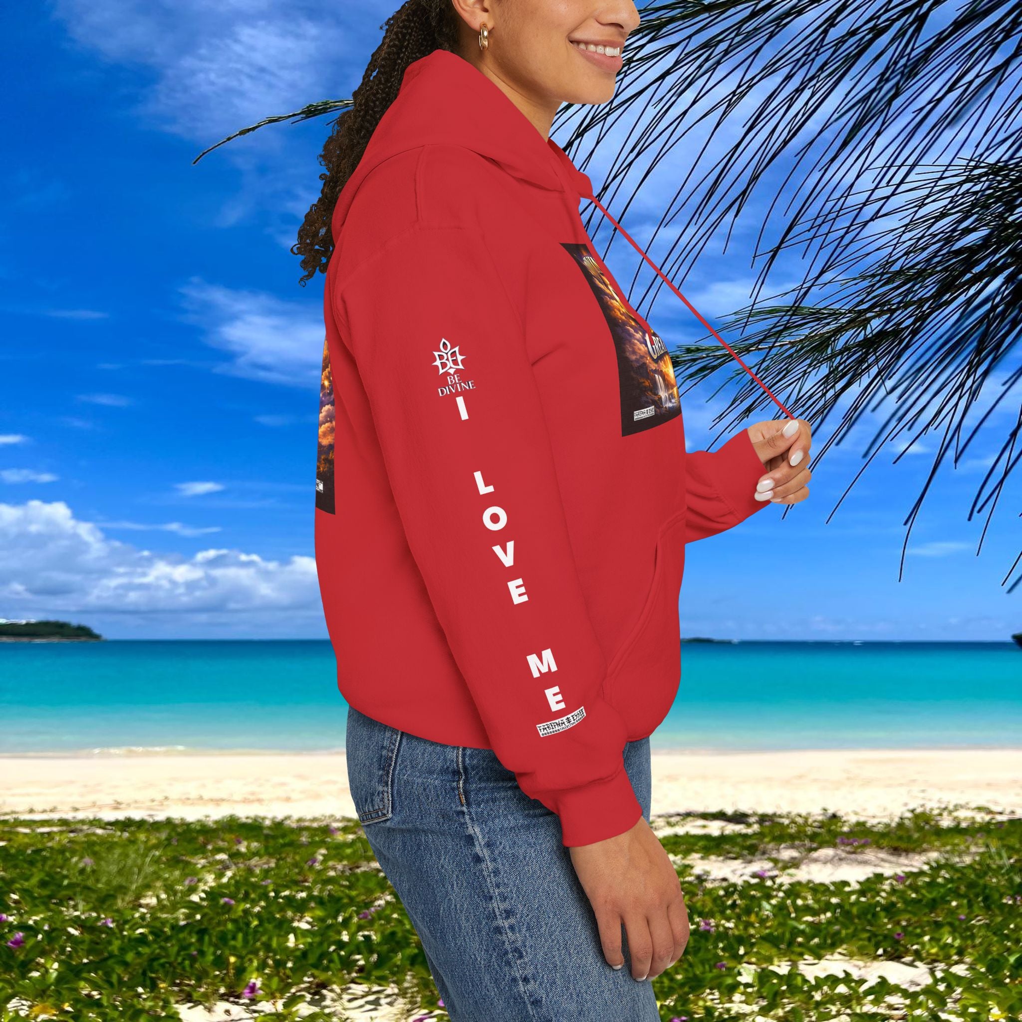 BE DIVINE™ Unisex Heavy Blend Hoodie – Divine God Is the Greatest Faith Statement Sweatshirt