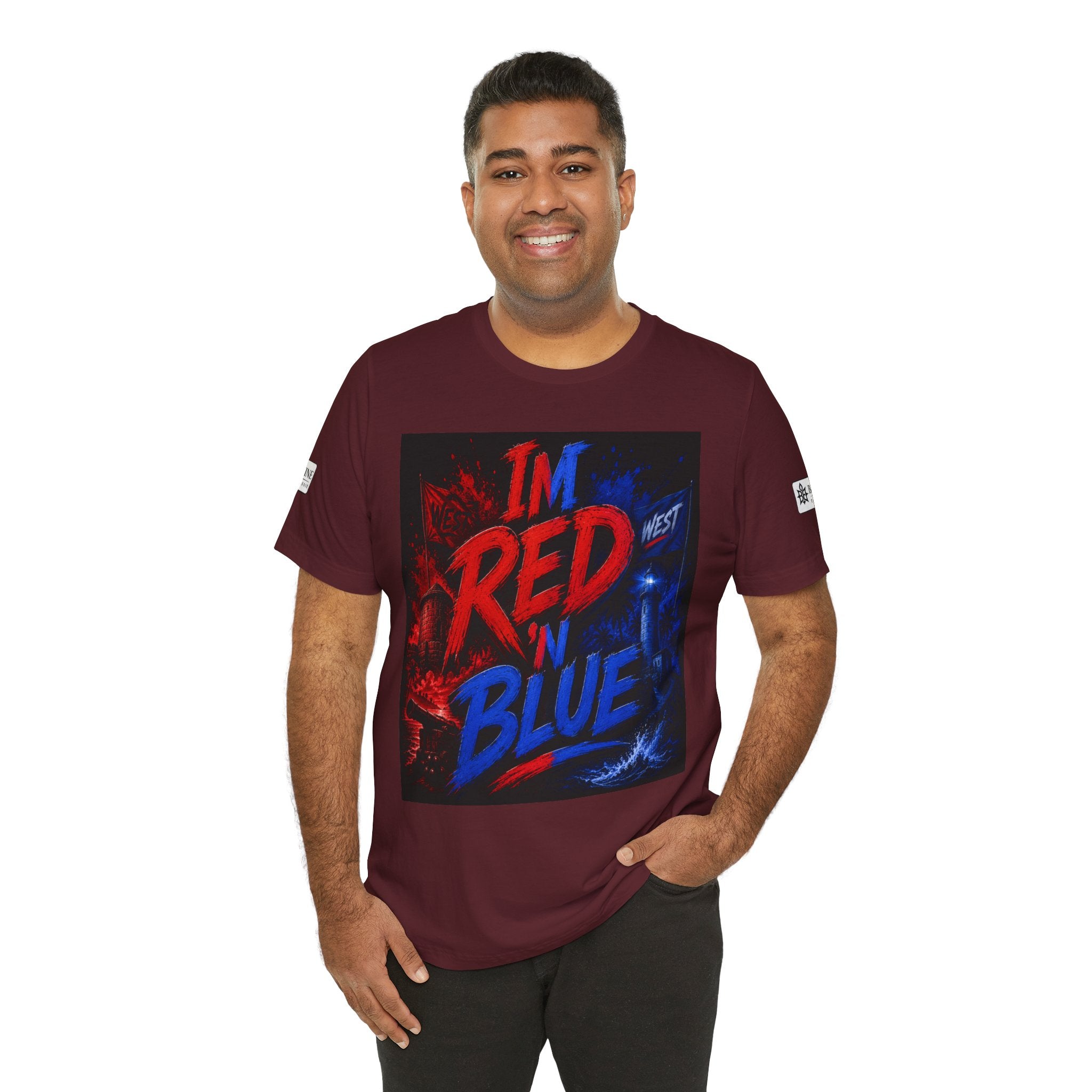 BE DIVINE™ I’m Red ’N Blue Energy Tee