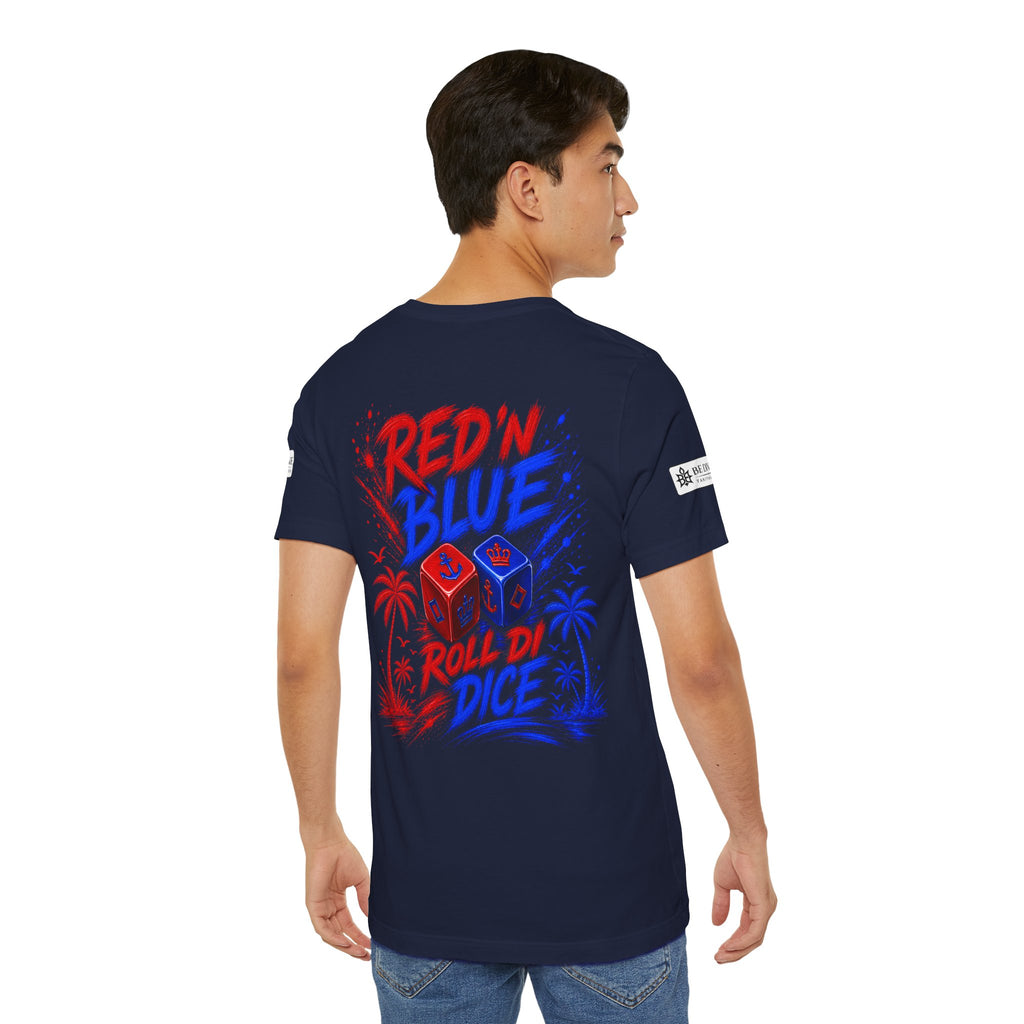 BE DIVINE™ Red ’N Blue Crown ’N Anchor Tee