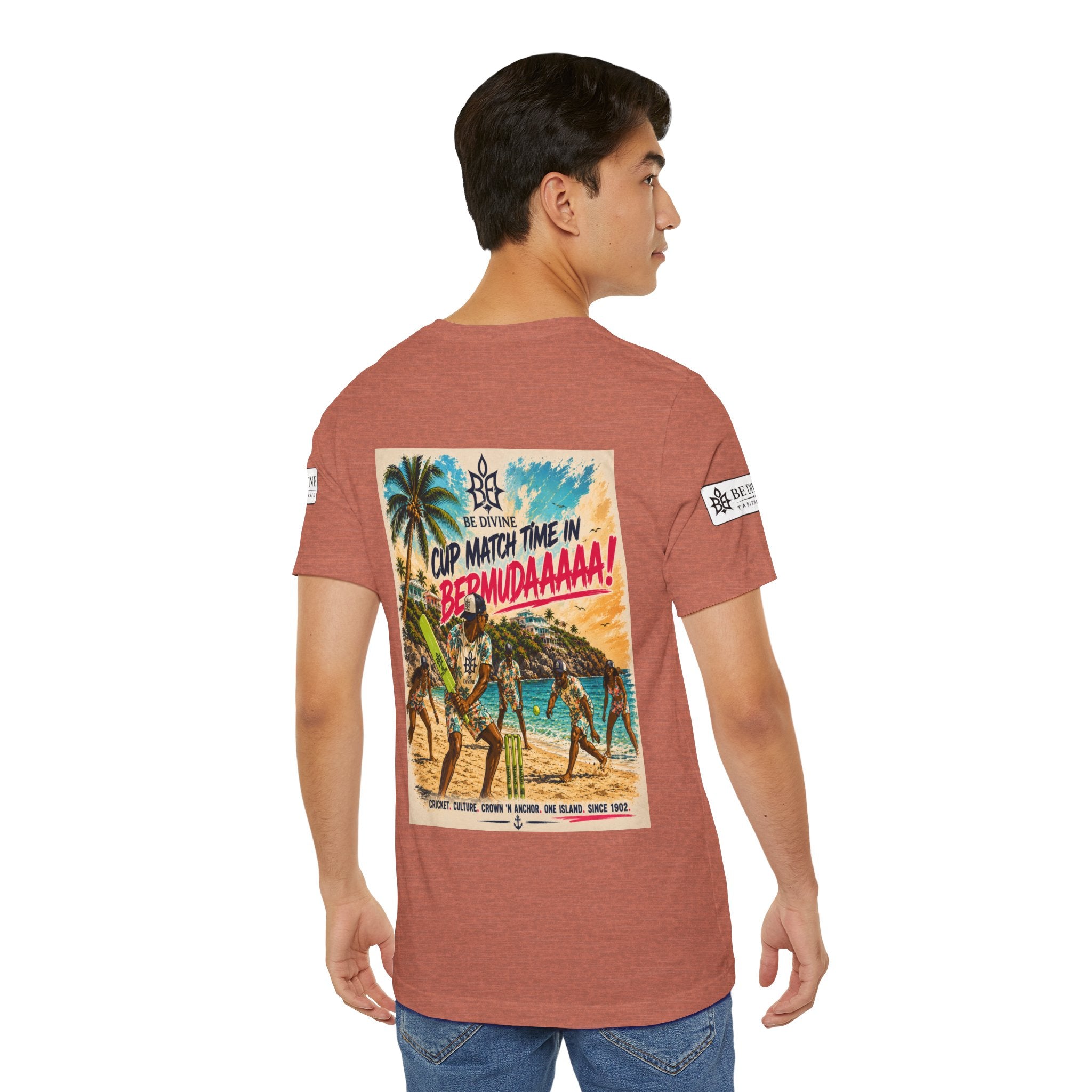 BE DIVINE™ Just Vibes Tee – Bermuda Cup Match Edition