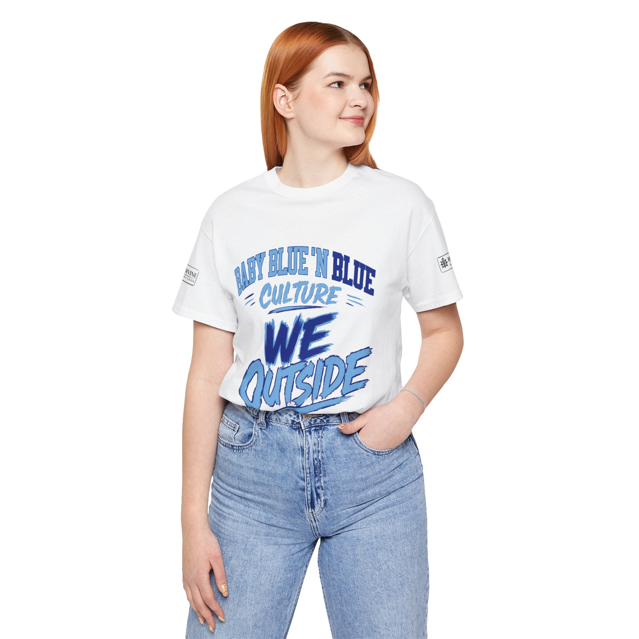 BE DIVINE™ Baby Blue 'N Blue Culture – We Outside Tee