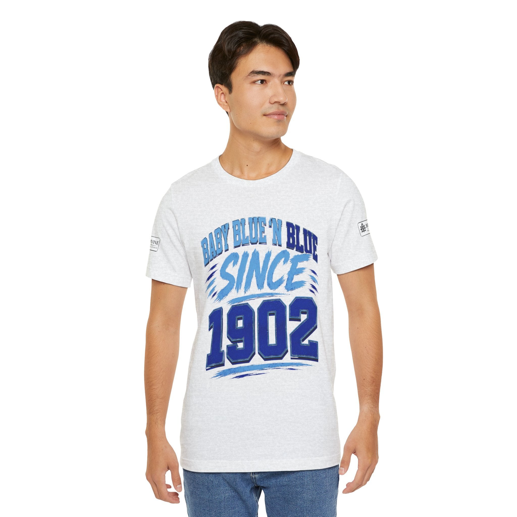 BE DIVINE™ Baby Blue 'N Blue Since 1902 Royalty Tee